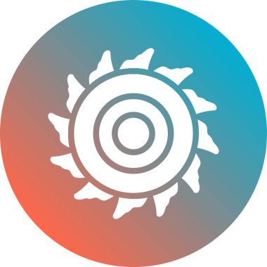 güzel güneş vektör simgesi