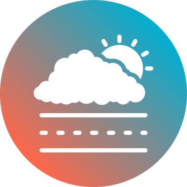 Bulut. Web simgesi basit illüstrasyon