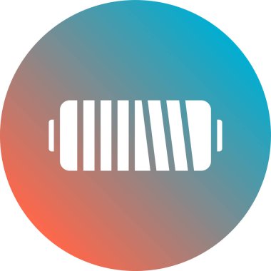 Uzun bir gölgenin eşsiz vektör simgesi