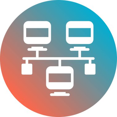 Televizyon. Web simgesi basit illüstrasyon