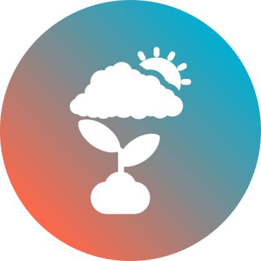 bitki simgesi vektör illüstrasyonu