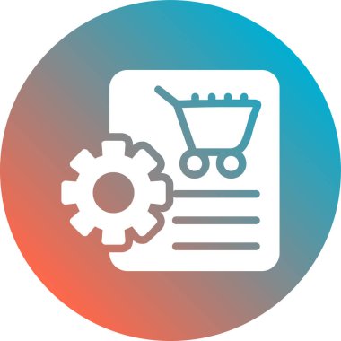 iş vektörü çember çizgisi simgesi