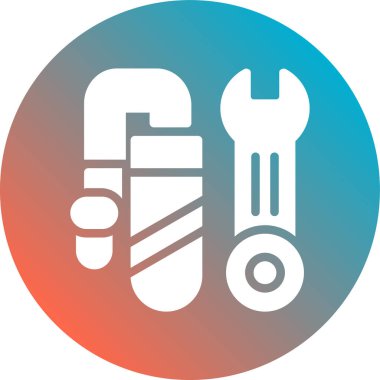 İngiliz anahtarı simgesi vektör illüstrasyonu