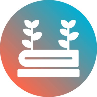 Bir çiftlik simgesinin vektör illüstrasyonu