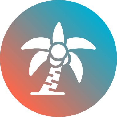 Yel değirmeni simgesinin vektör çizimi