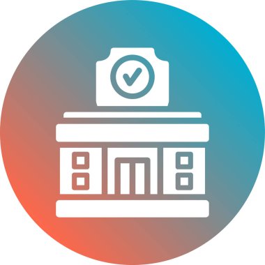 vektör simgesi, basit ve uzun gölge