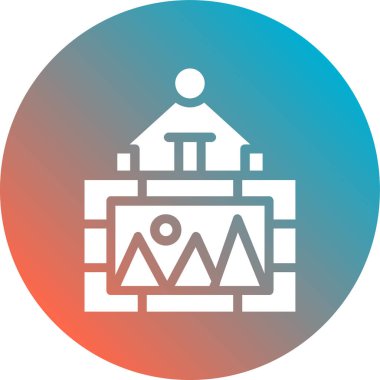 Yapı simgesinin vektör illüstrasyonu