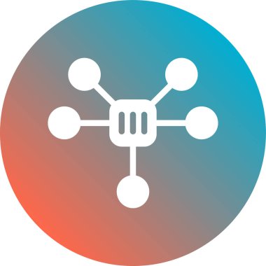 şebeke. Web simgesi basit illüstrasyon