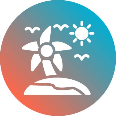 Güneş Simgesi Vektör illüstrasyonu