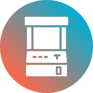 Makine simgesi, vektör illüstrasyonu