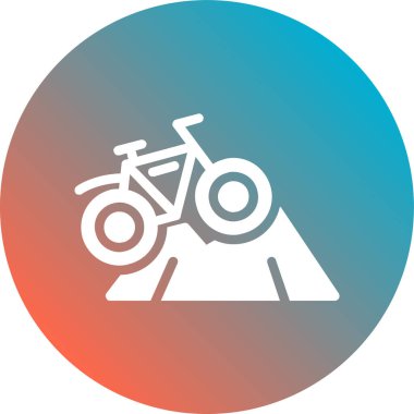 Bisiklet. Web simgesi basit illüstrasyon