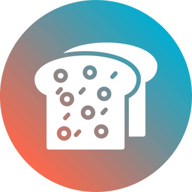 ekmek ikonu vektör illüstrasyonu