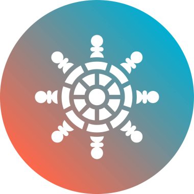 kar Tanesi simgesi vektör çizimi