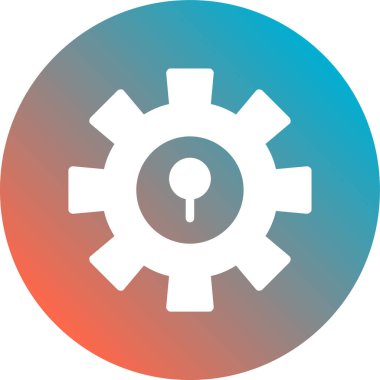 dişli simgesi, vektör çizimi