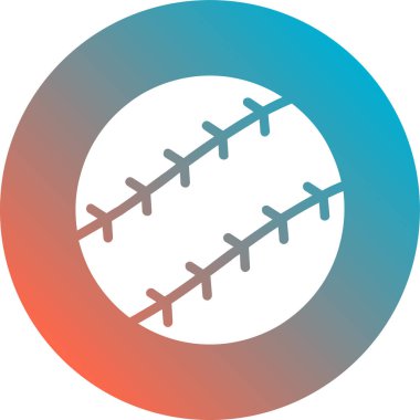 Beyzbol. Web simgesi basit illüstrasyon