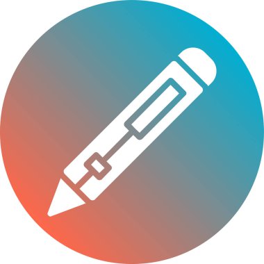 Kalem. Web simgesi vektör illüstrasyonu