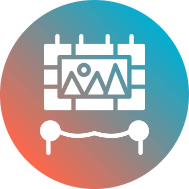 Modern simgenin vektör illüstrasyonu