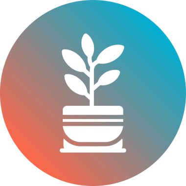 bitki simgesi vektör illüstrasyonu