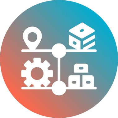 Modern simgenin vektör illüstrasyonu