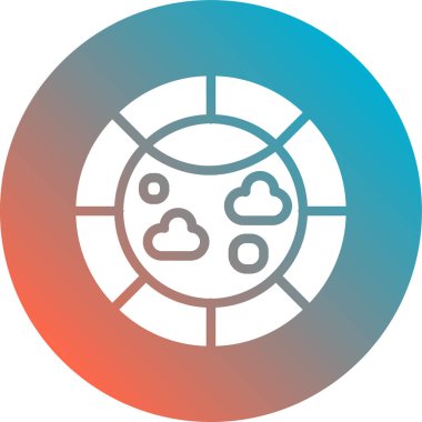 Bulut. Web simgesi basit illüstrasyon