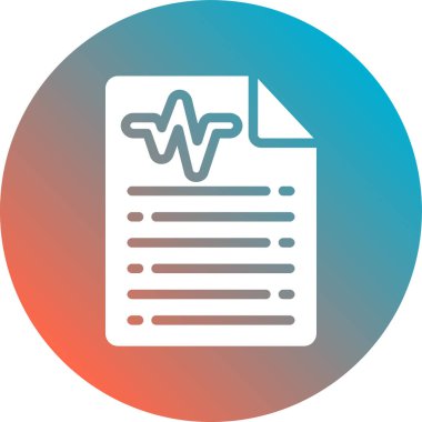 Belge simgesinin vektör illüstrasyonu