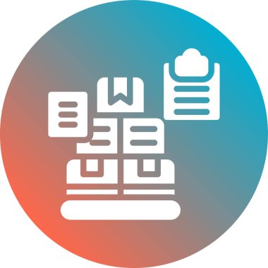 veritabanı düz vektör simgesi. Web ve mobil için veritabanı simgesi.