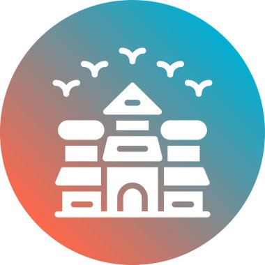 mimari yapı ikonu ana hatlar biçiminde