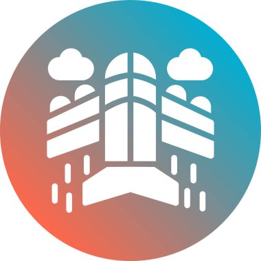 Bulut simgesi vektör illüstrasyonu