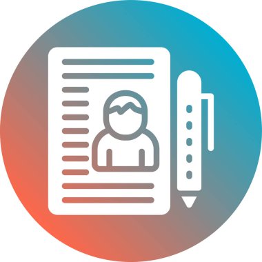 Belge. Web simgesi basit illüstrasyon