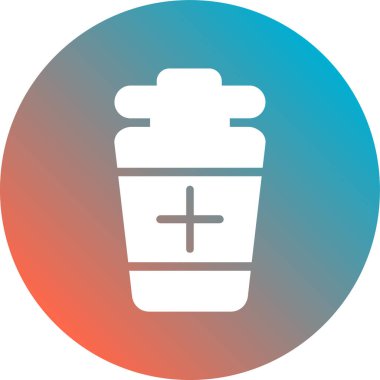 Çöp kutusu simgesinin vektör illüstrasyonu