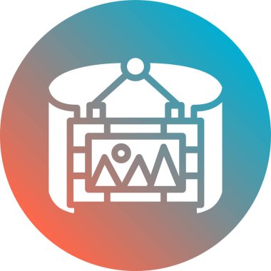 Modern simgenin vektör illüstrasyonu