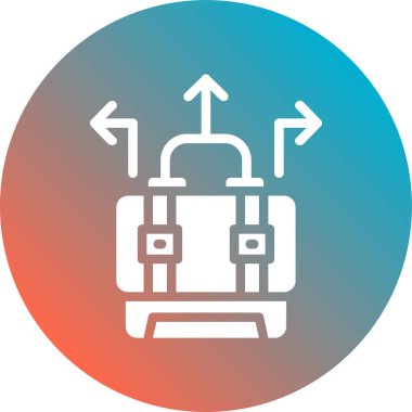 bagaj simgesi soyut bir grupta izole edildi