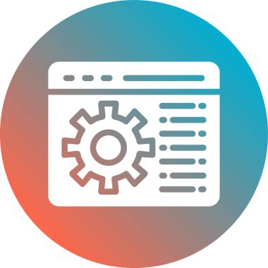 Kişisel ve ticari kullanım için vektör ayarı simgesi.