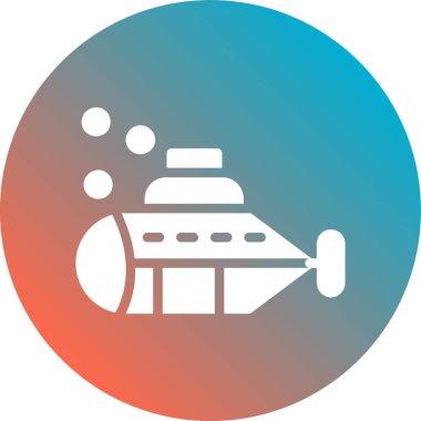 Bir gemi simgesinin vektör çizimi