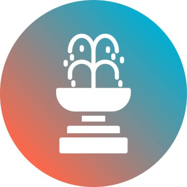 Bir su damlası simgesinin vektör illüstrasyonu