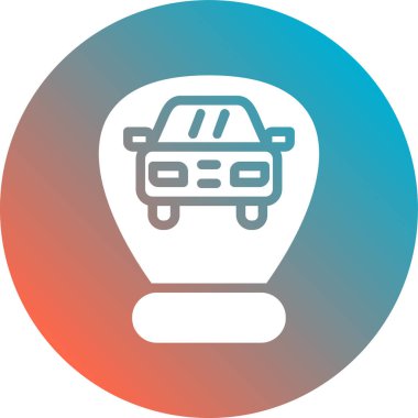 ampul simgesi vektör illüstrasyonu