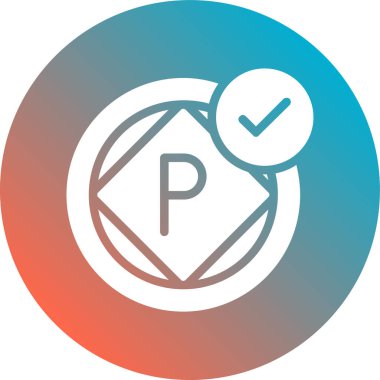 Bir simgenin vektör illüstrasyonu