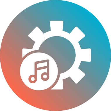 Müzik simgesinin vektör illüstrasyonu