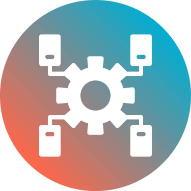 Teçhizat Web simgesi basit illüstrasyon