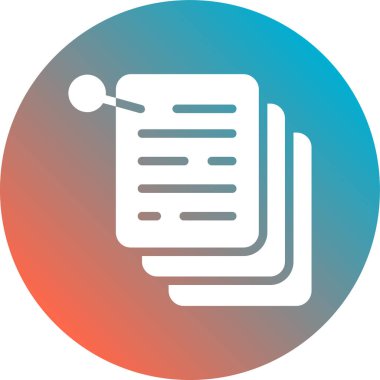 kağıt sayfa simgesi, vektör illüstrasyonu