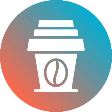 Kahve fincanı. Basit resimleme