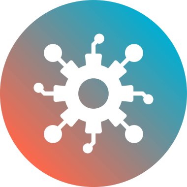 Vites düz simge vektör çizim