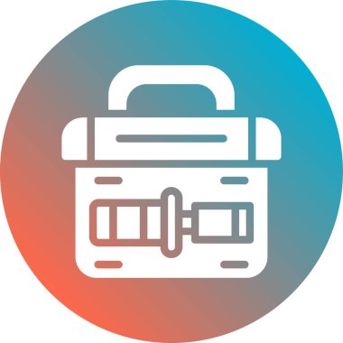 çanta simgesi vektör illüstrasyonu