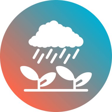 Bulut simgesi vektör illüstrasyonu