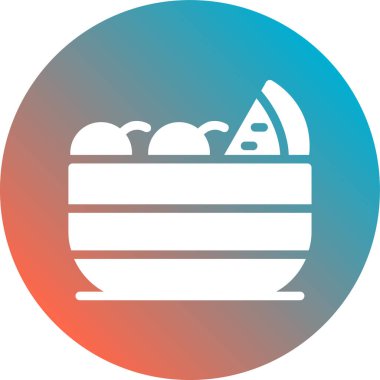 Sepet ikonu. Basit bir çizim. vektör illüstrasyonu