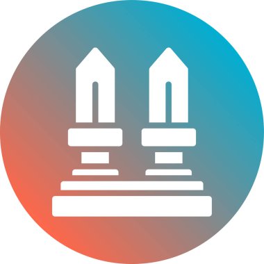 Bir kilise simgesinin vektör illüstrasyonu