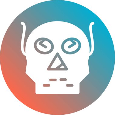 Modern b 'nin vektör illüstrasyonu uzaylı simgesinden yoksun