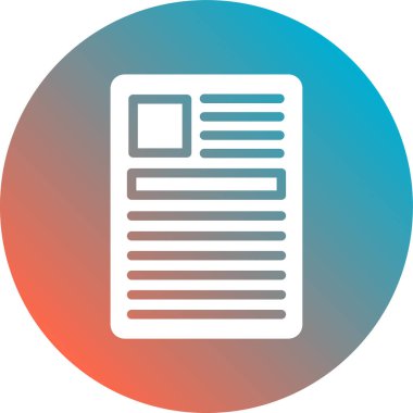 Vektör belgesi Simge illüstrasyonu