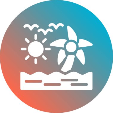 Yaz güneş illüstrasyon vektör