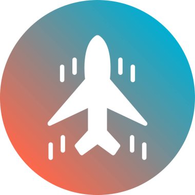 uçak ikonu vektör illüstrasyonu